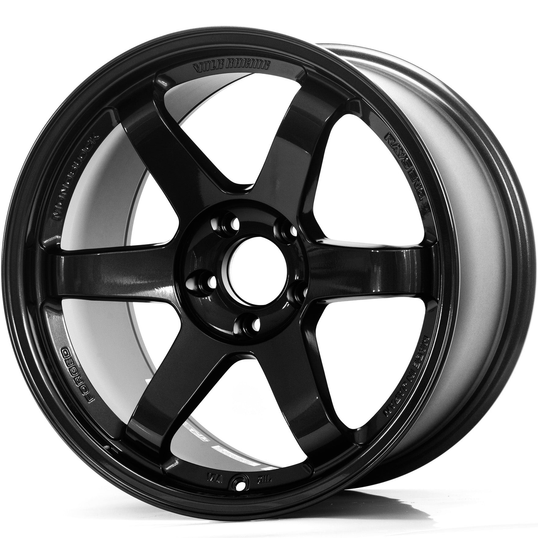 RAYS Volk Racing TE37SL Glossy Black - 18x9.5 | +12 | 5x114.3 | 73.1mm