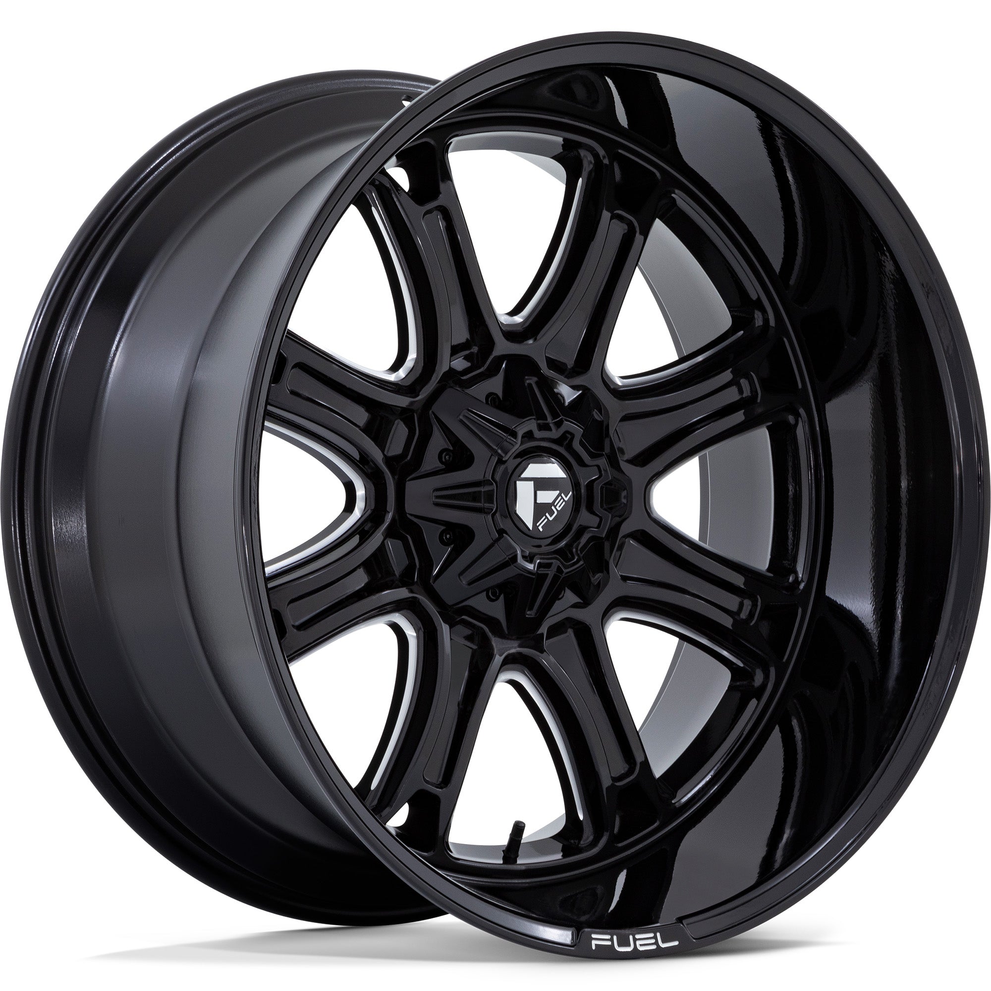 Fuel Offroad D853 DARKSTAR Gloss Black Milled - 20x10 | -18