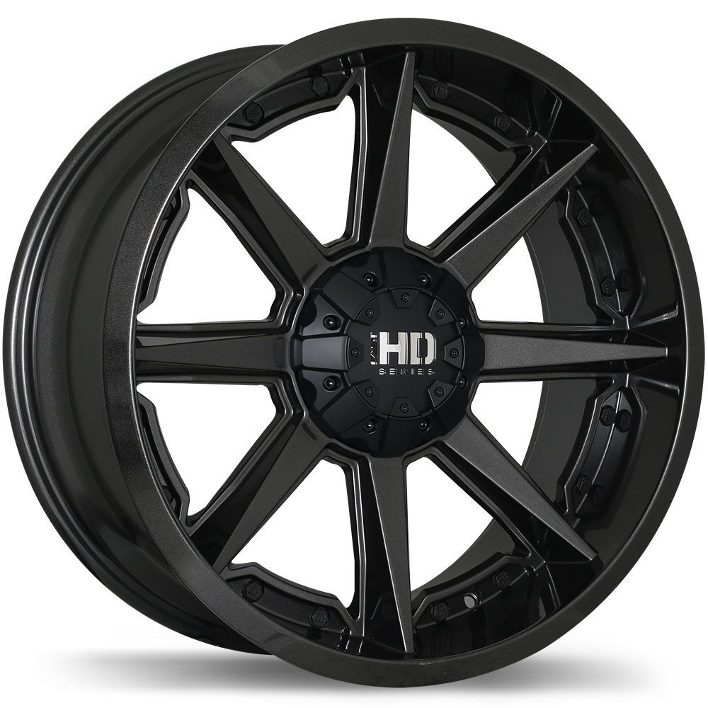 Fast HD Grinder Anthracite 20x10 13 6x135 6x139.7 106.1mm