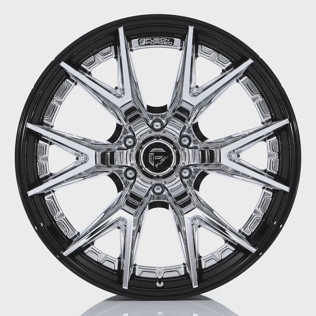 Fuel Offroad FC402 CATALYST Chrome w/ Gloss Black Lip - 22x12 | -44 |