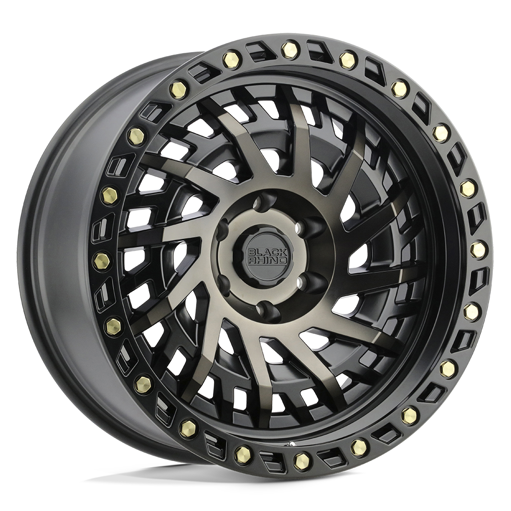 Black Rhino SHREDDER Matte Black w/ Machined Dark Tint - 20x9.5 | +12 | 6x139.7 | 112.1mm