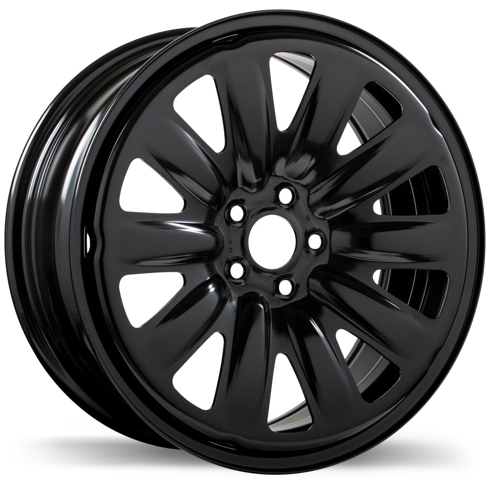 17 black steel wheels best sale