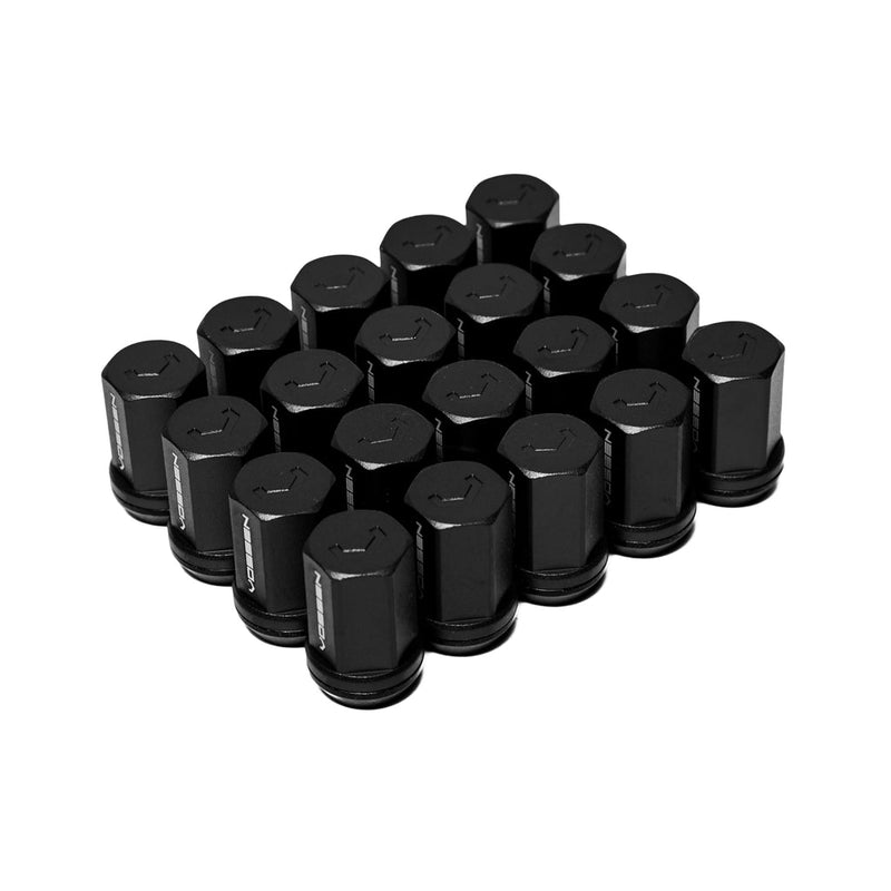 Vossen Lug Nuts - 12x1.50mm | 35mm | Cone Seat | Black ( QTY:20 )