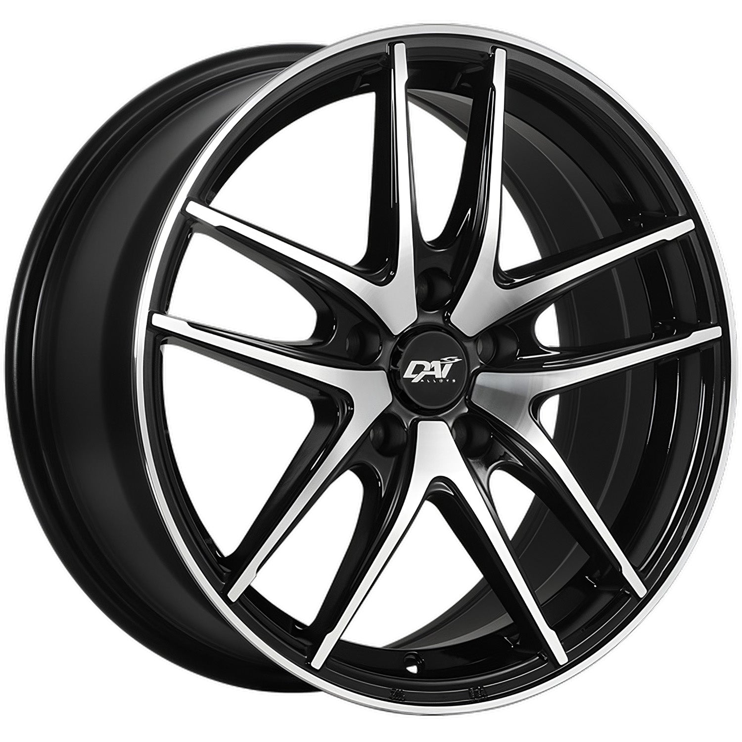 DAI APEX Gloss Black - Machined Face - 15x6.5 | +40 | 4x100 | 54.1mm