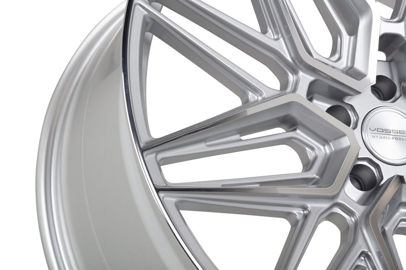 Vossen HF-7 Silver Polished - 19x9.5 | +40 | 5x120 | 72.56mm | Deep Face
