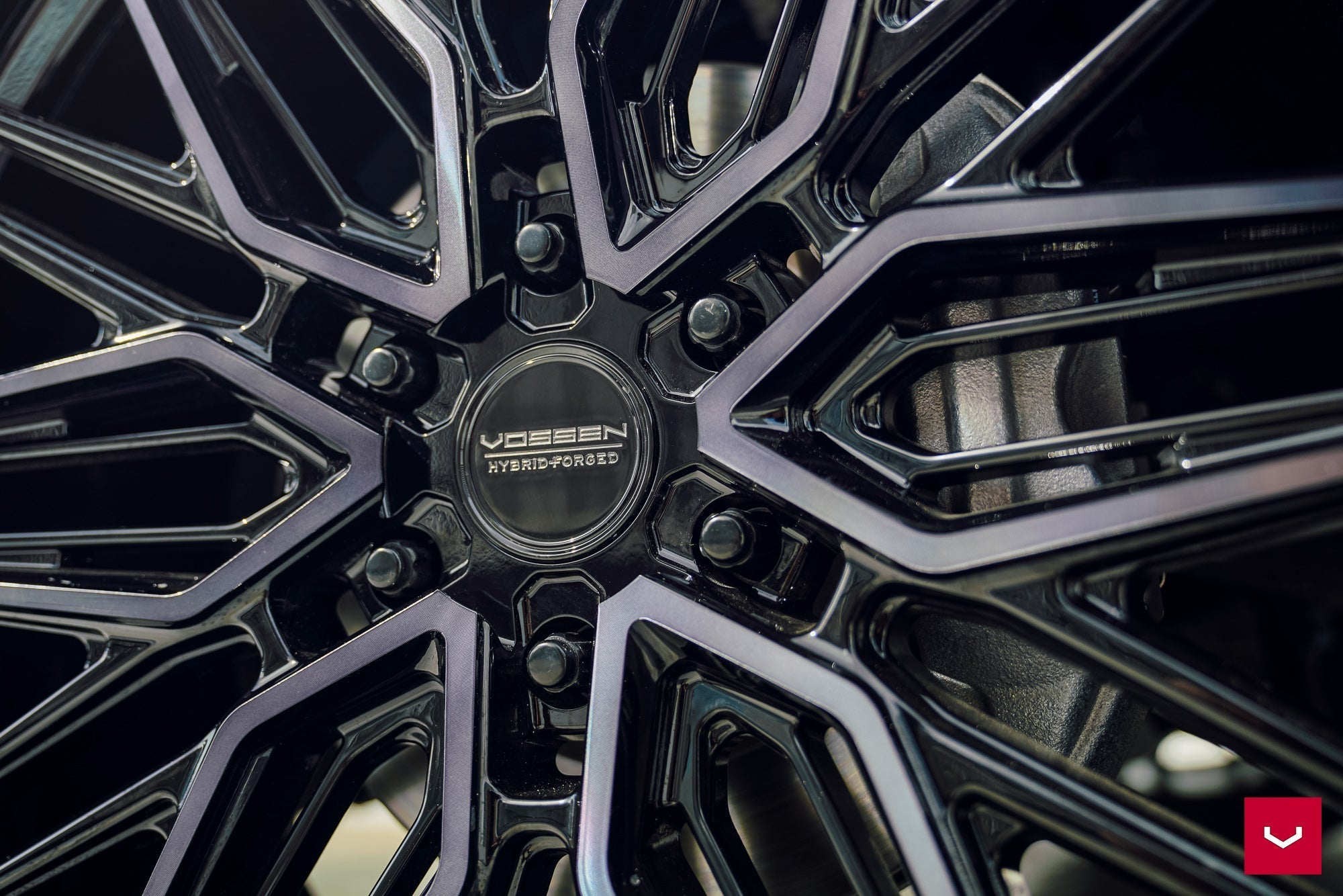 Vossen HF6-5 Tinted Gloss Black - 22X9.5 | +30 | 6x139.7 | 95.1mm | Deep Face