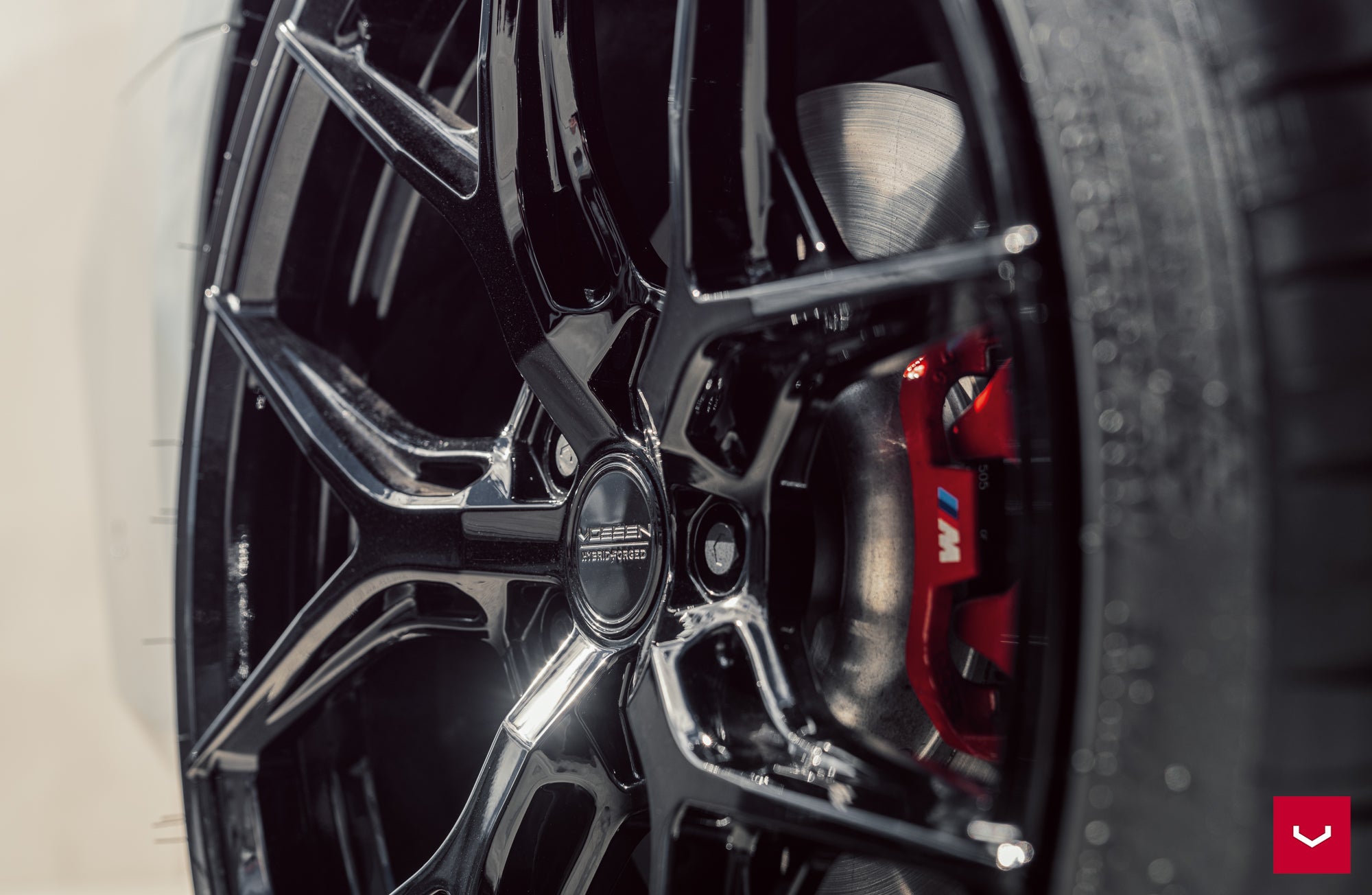 Vossen HF-5 Gloss Black - 22x11.5 | +50 | 5x130 | 71.6mm | Deep Face