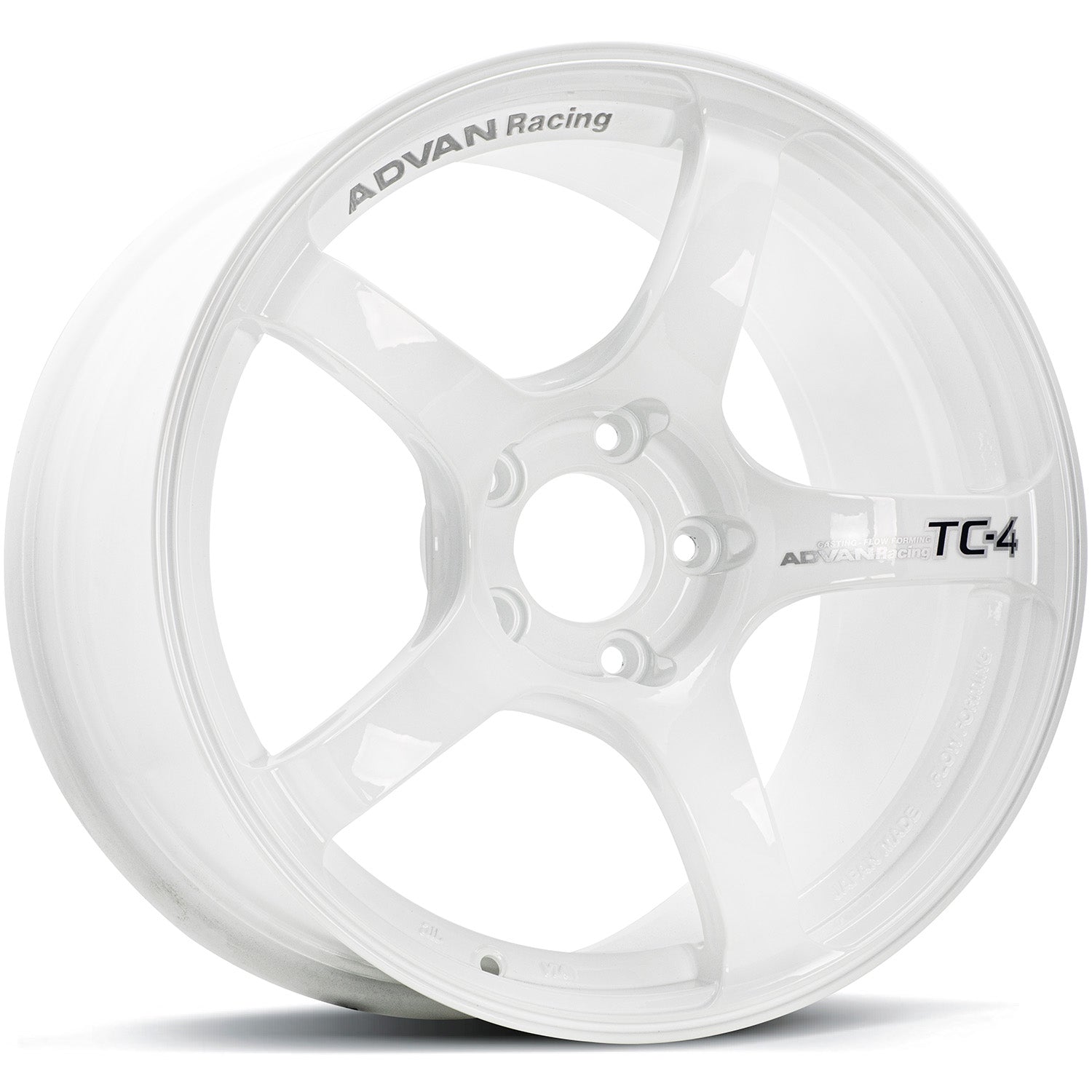ADVAN Racing TC-4 Racing White Metallic & Ring (WMR) - 18x9 | 5x120 | +53 | 72.5mm | Face: GTR