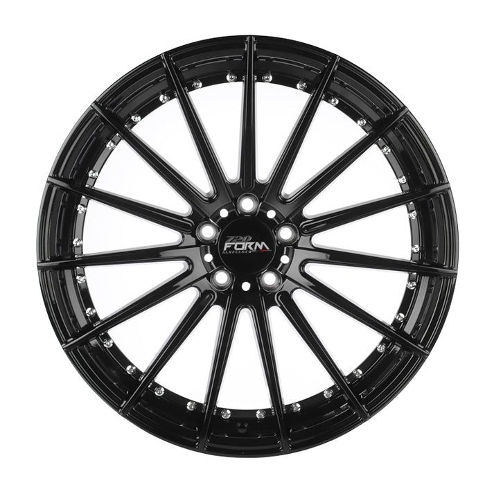 720Form RF3-V Gloss Black - 20x10.5 | +35 | 5x112 | 66.6mm - Wheel Haven