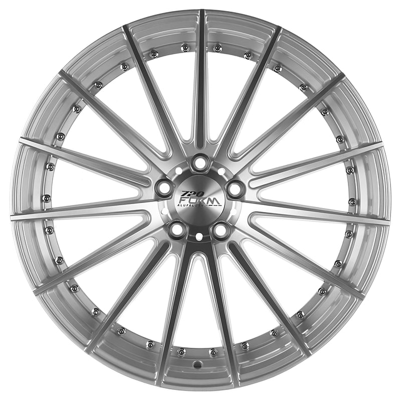 720Form RF3-V Silver w/ Machined Face - 20x9 | +25 | 5x112 | 66.6mm - Wheel Haven