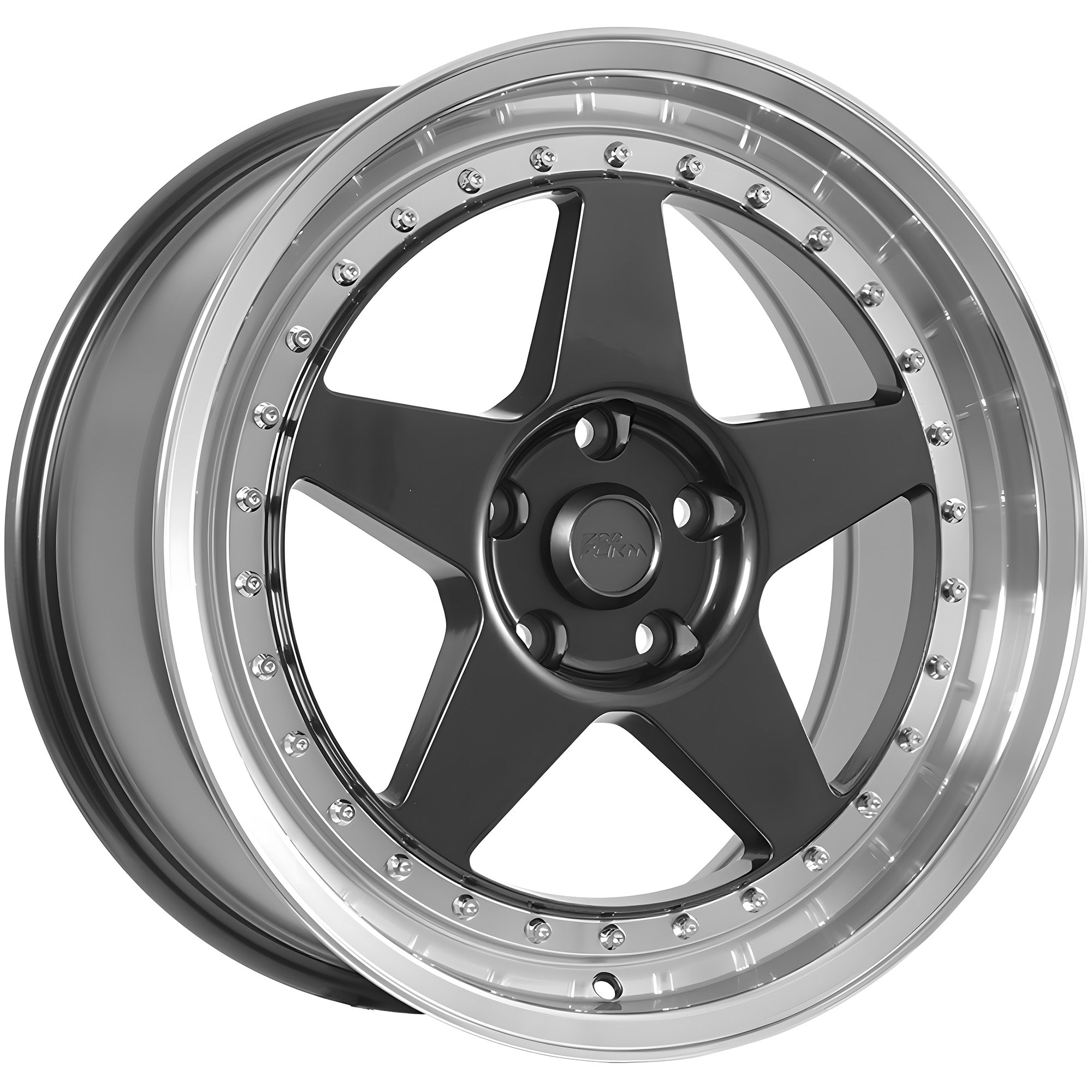 720Form FF15 Gunmetal - Machined Lip - 17x8.0 | +35 | 5x114.3 | 73.1mm
