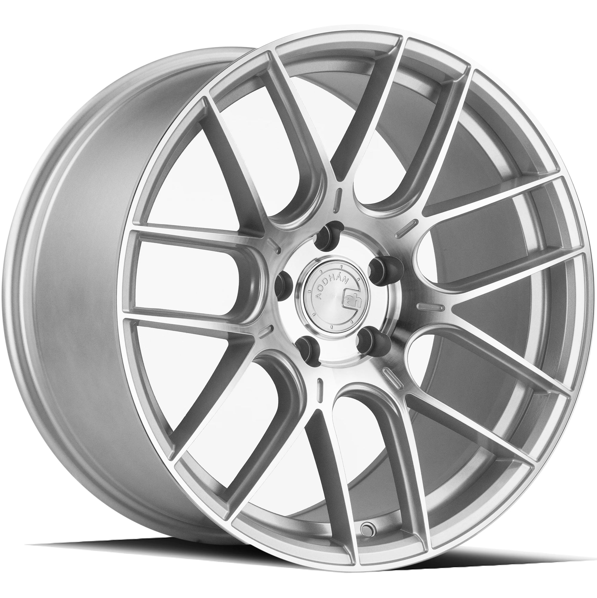 AODHAN AH-X Gloss Silver Machined Face - 18x8.5 | +35 | 5x112 | 73.1mm