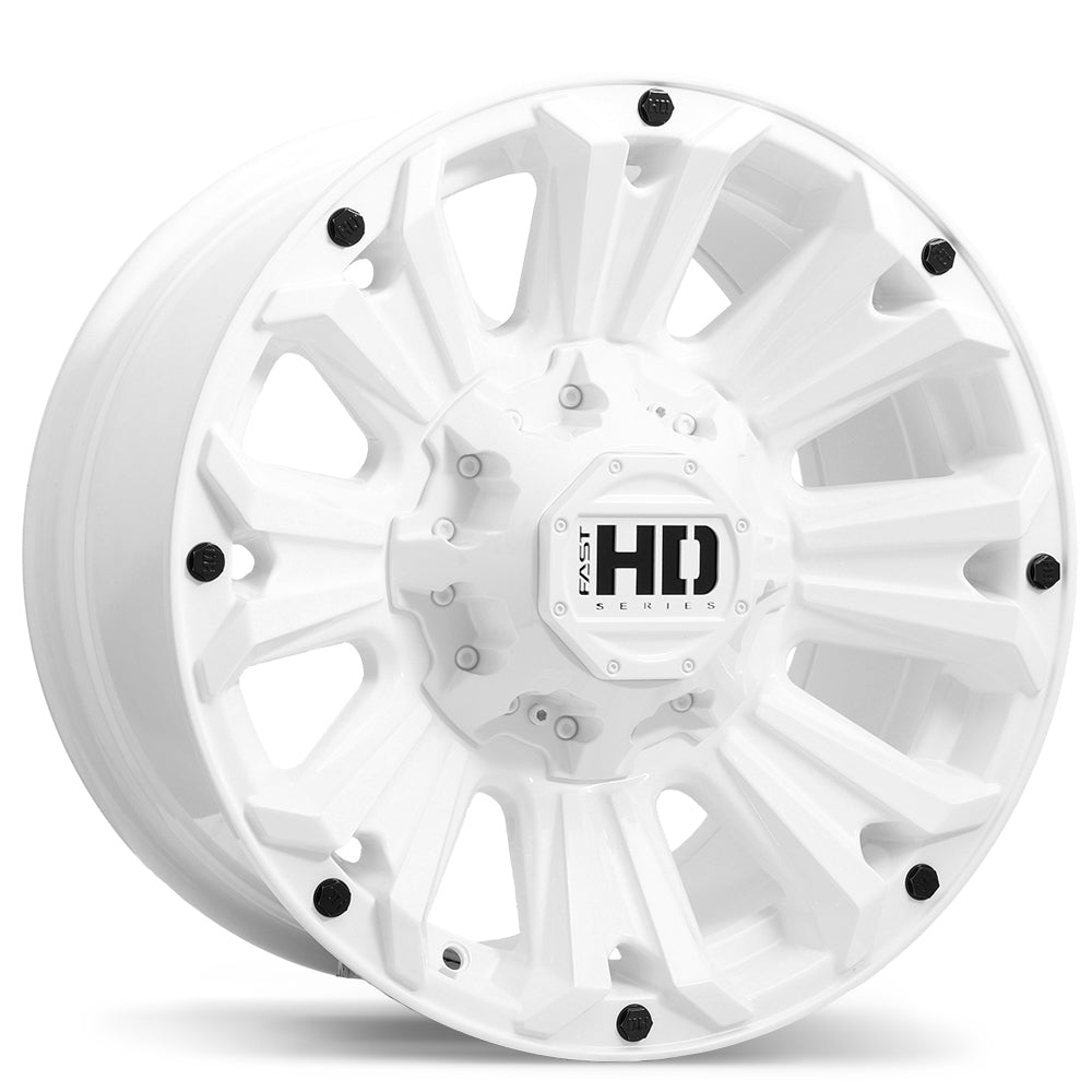 Fast HD AMMO Gloss White - 16x8.0 | +10 | 8x165.1 | 125mm