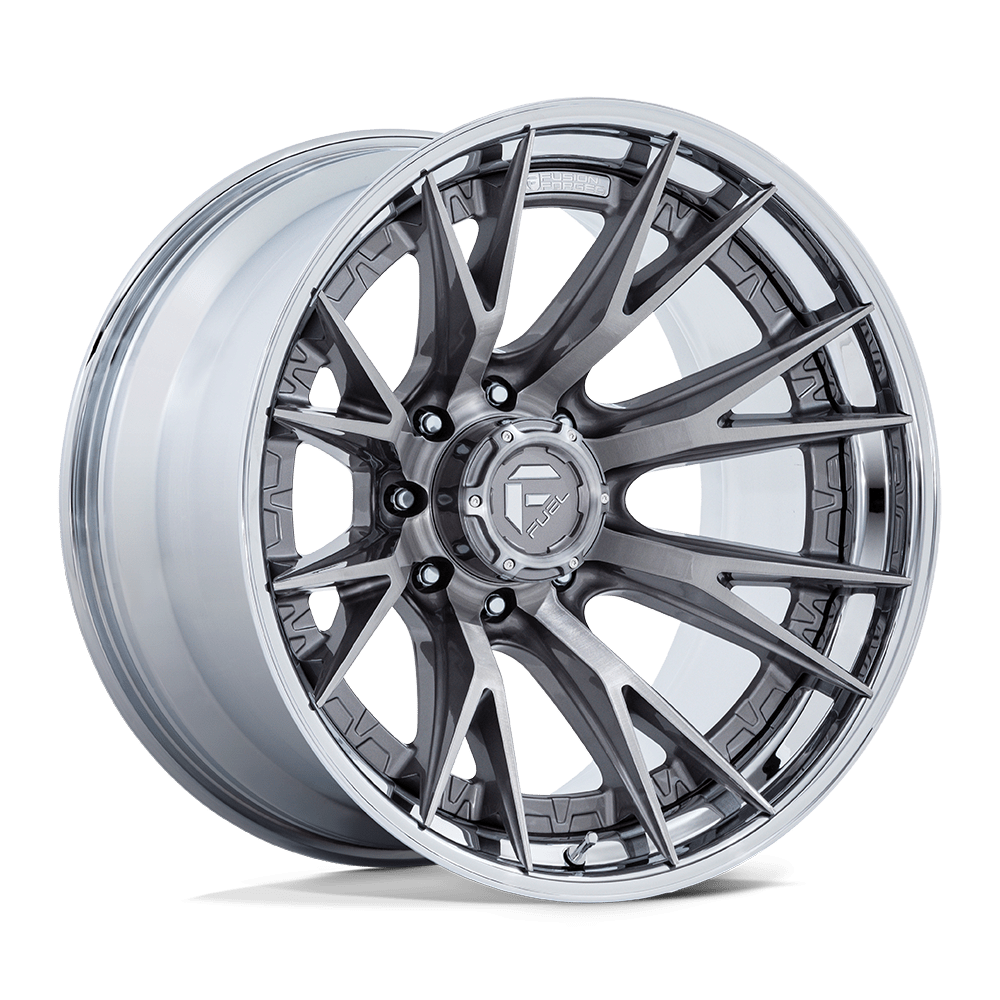 Fuel 1PC FC402 CATALYST Platinum w/ Chrome Lip - 22x12 | -44 | 8x165.1 | 125.1mm