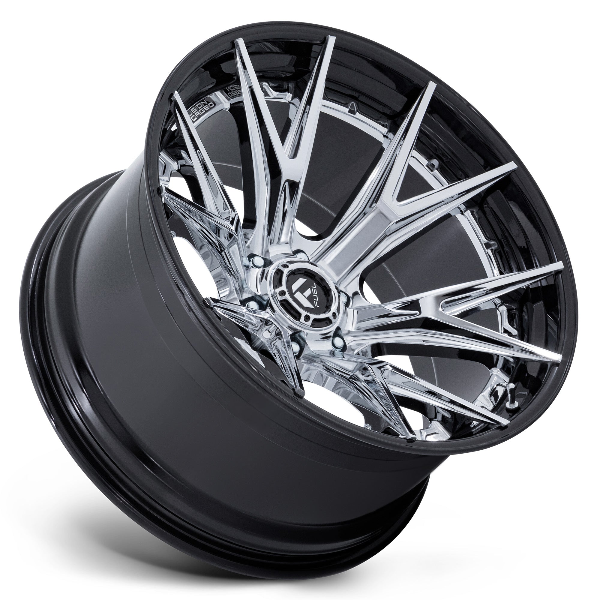 Fuel Offroad FC402 CATALYST Chrome w/ Gloss Black Lip - 22x12 | -44 | 6x135 | 87.1mm