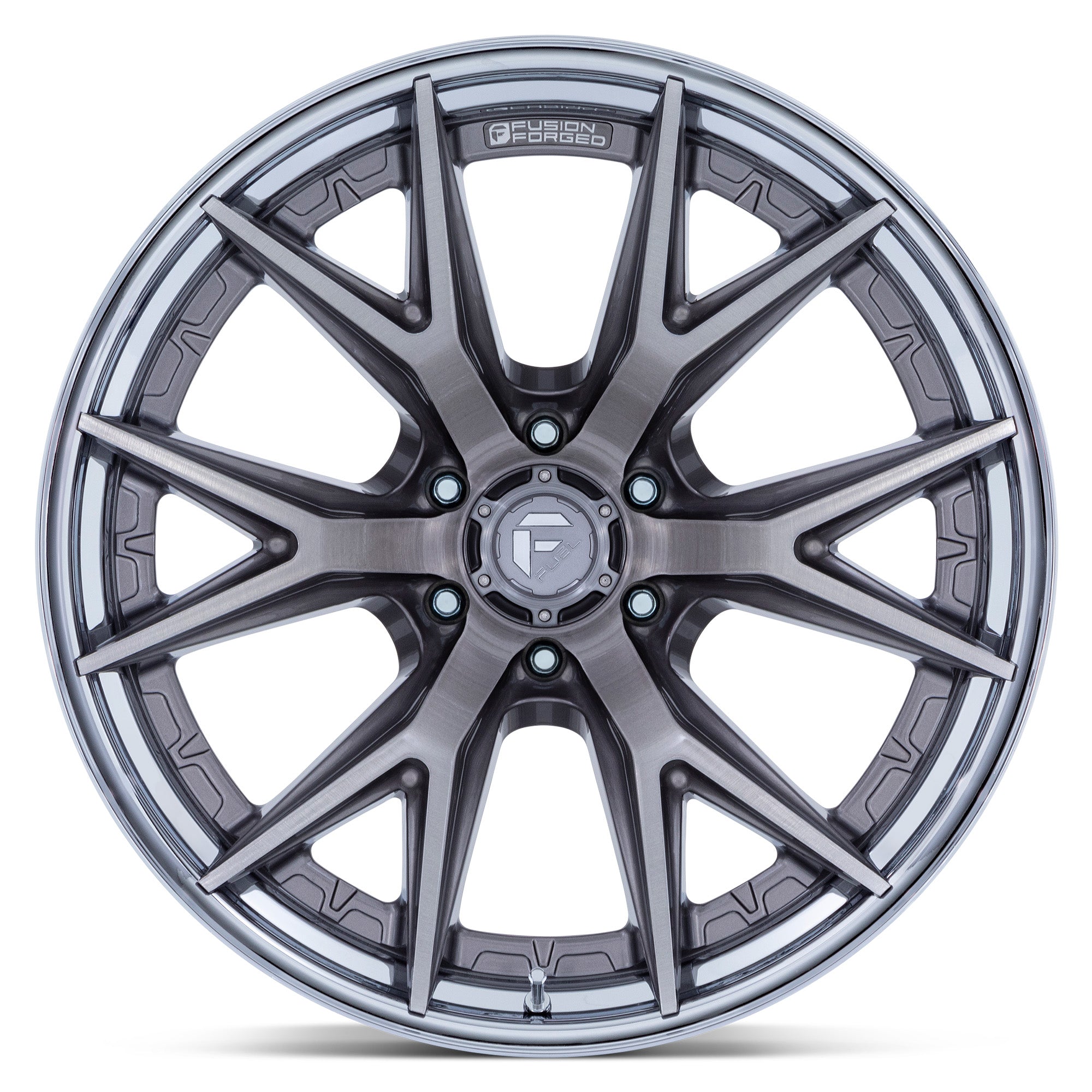 Fuel Offroad FC402 CATALYST Platinum w/ Chrome Lip - 20x9 | +1 | 6x135 | 87.1mm