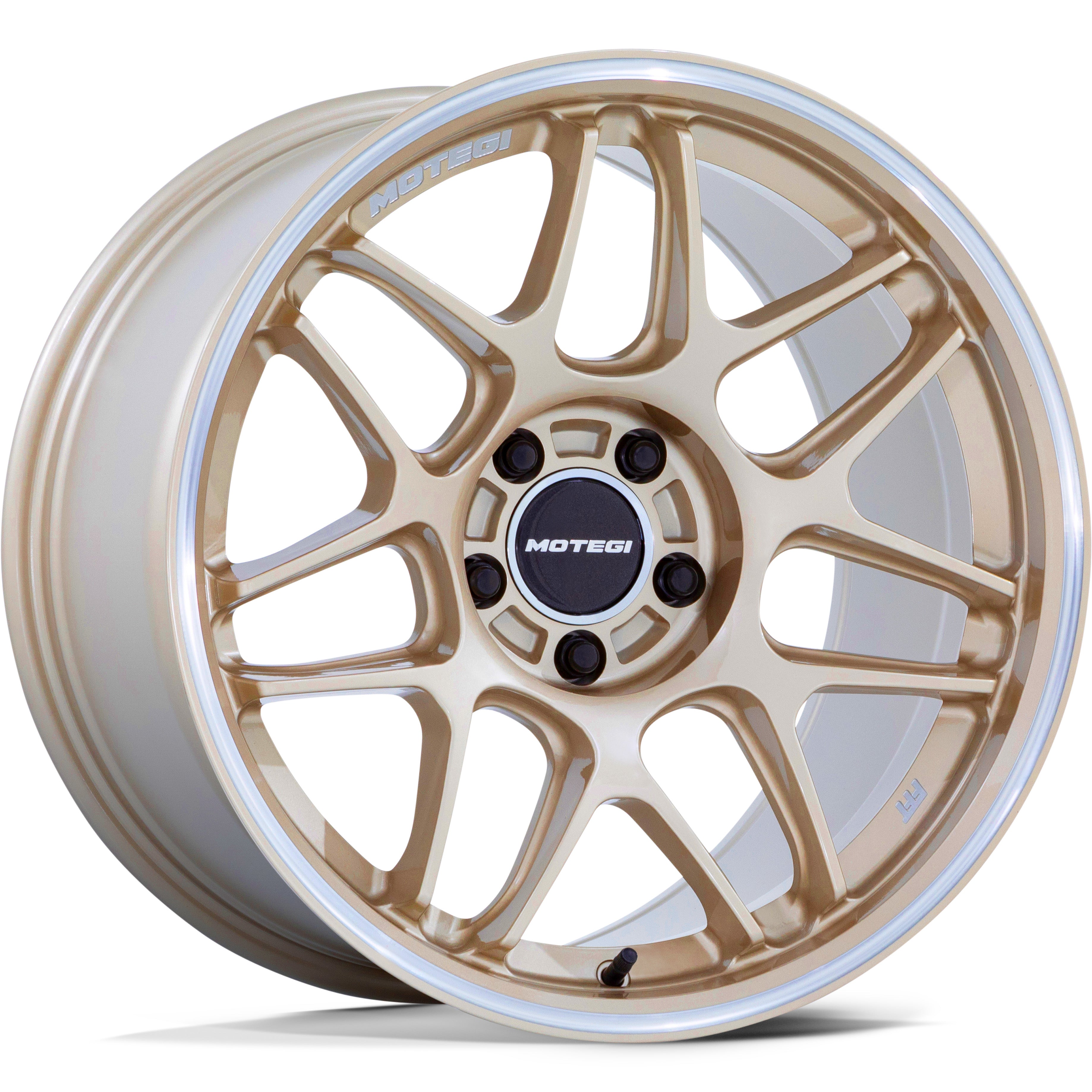 Motegi MR158 TSUBAKI Motorsport Gold w/ Machined Lip - 19x9.5 | +40 | 5x100 | 56.15mm