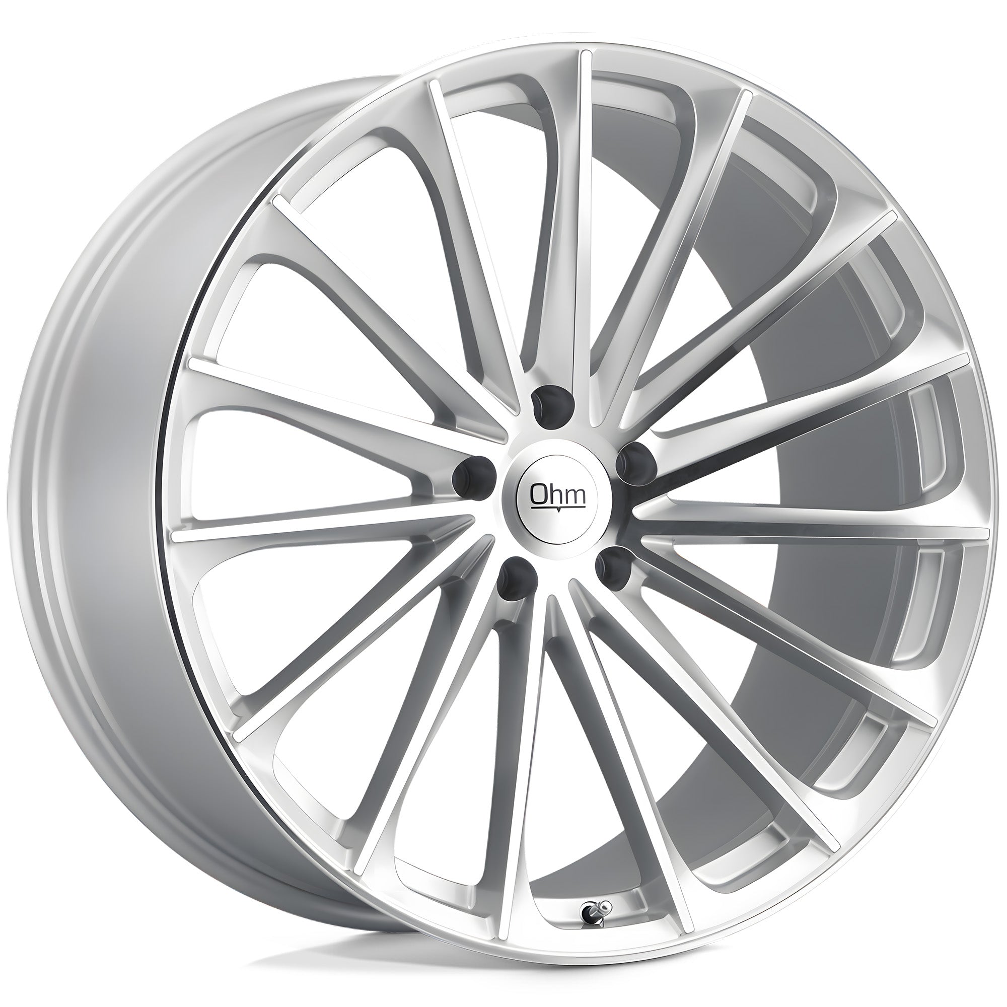 OHM Proton Silver w/ Mirror Face - 20x10 | +35 | 5x120 | 64.1mm