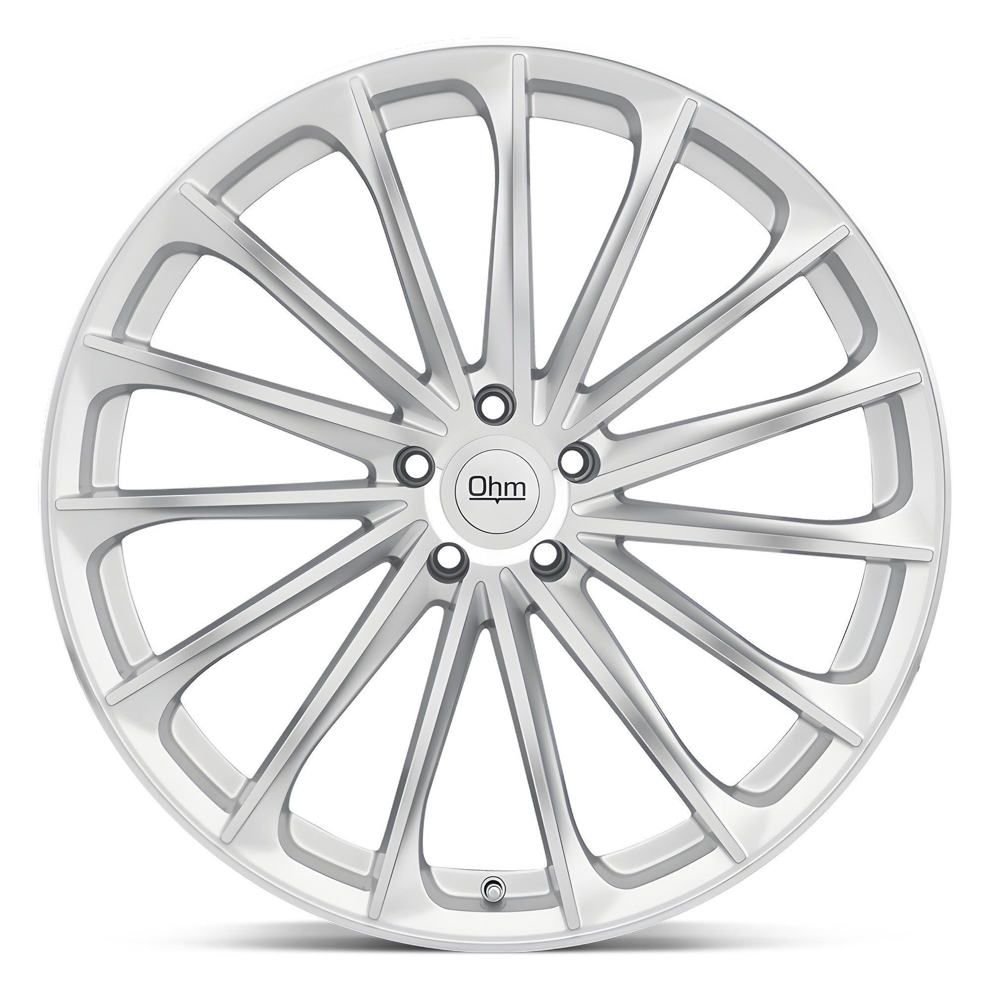 OHM Proton Silver w/ Mirror Face - 20x10 | +35 | 5x120 | 64.1mm