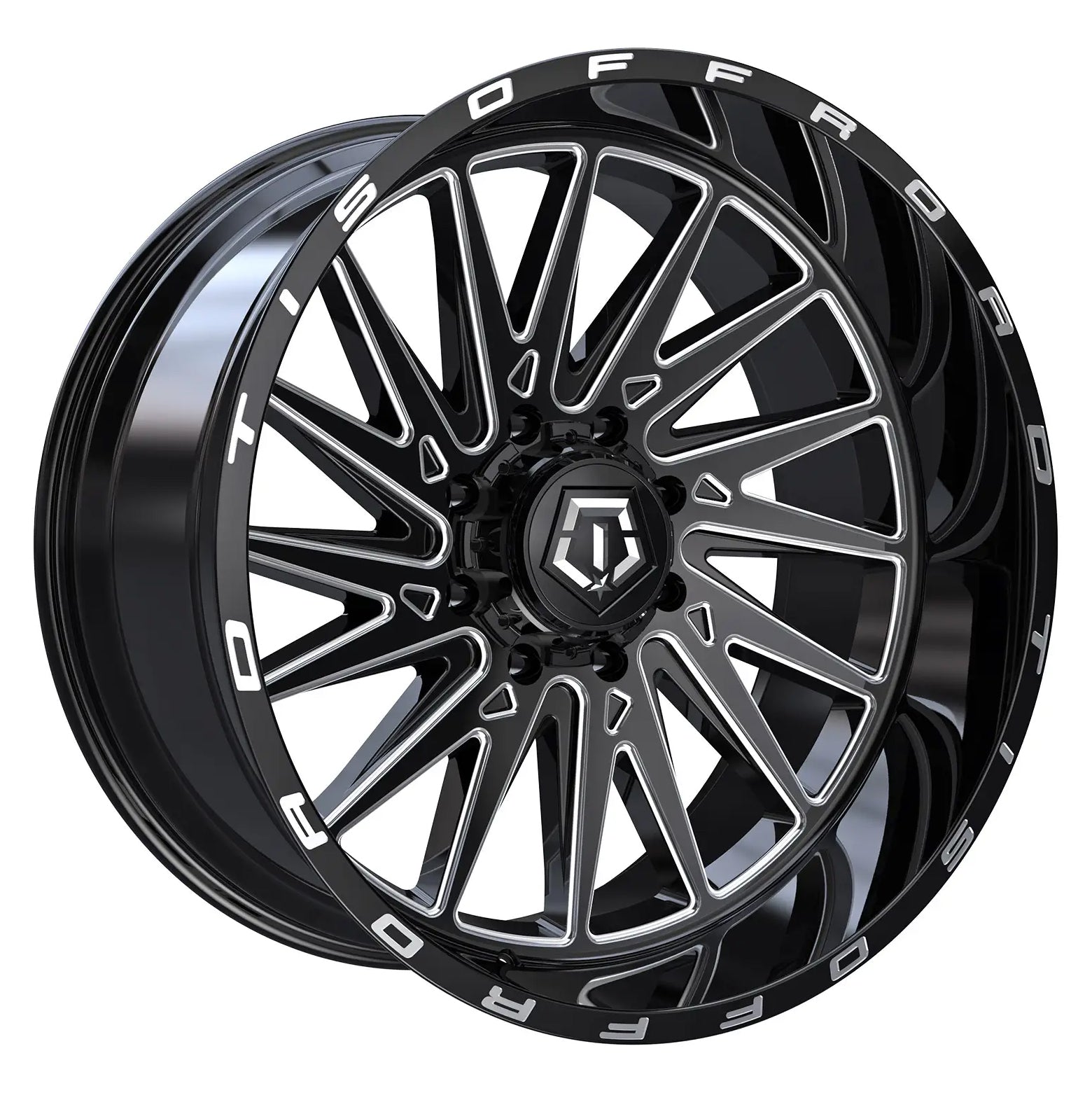 TIS Offroad 544 Gloss Black w/ Milled Edge - 20x12 | 5x139.7 / 5x150 | -44 | 110.1mm