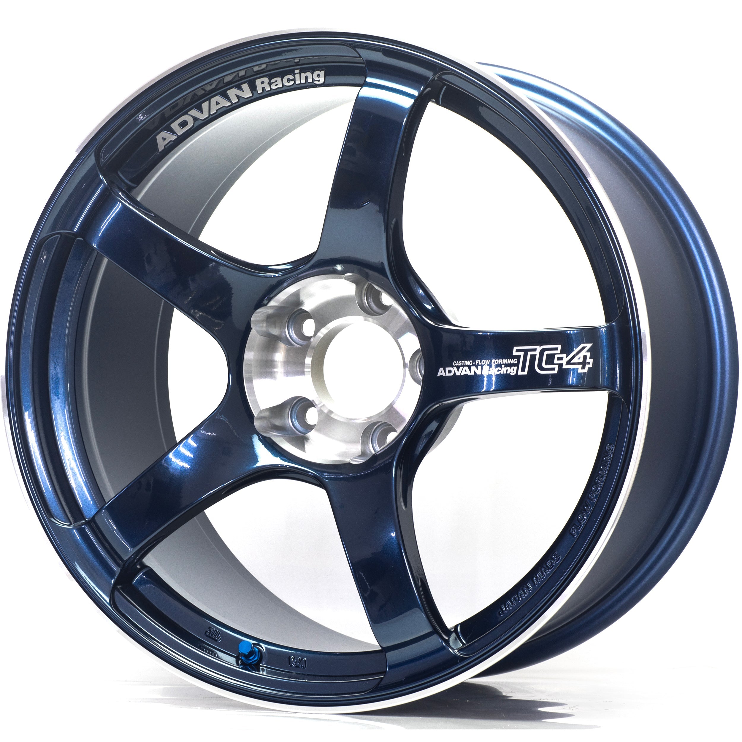 ADVAN Racing TC-4 Special Edition Racing Indigo Blue & Diamond Cut (IBC) - 18x9.5 | 5x120 | +45 | 72.5mm | Face: GTR