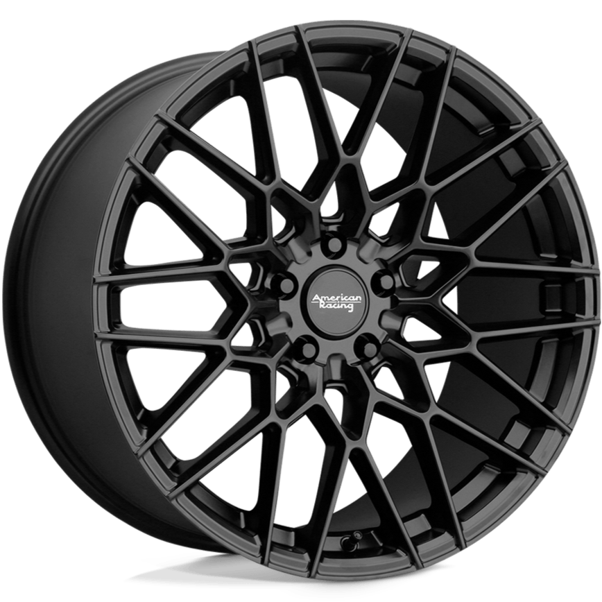 American Racing AR927 Barrage Satin Black 20x9 +20 5x120 74.1mm - Wheel Haven