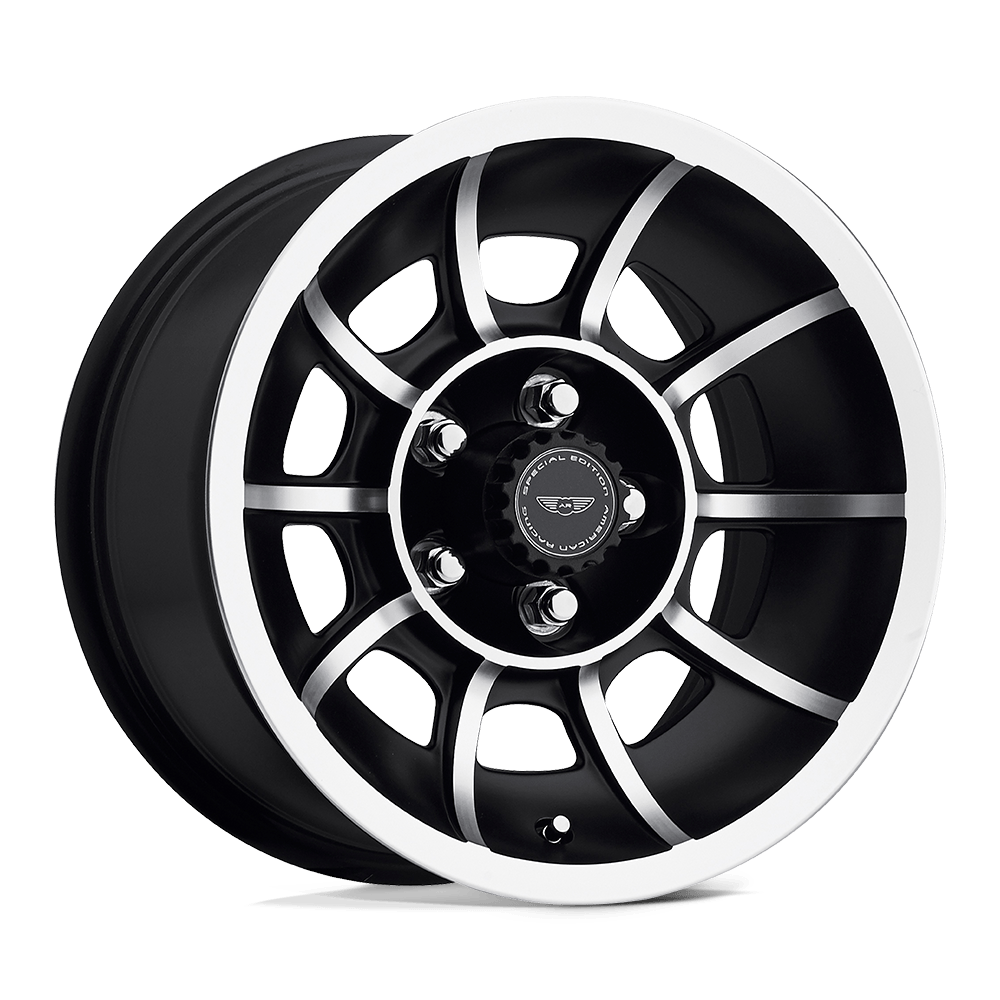 American Racing VN47 Vector Satin Black Machined 15x8.5 +6 5x114.3 86.0mm - Wheel Haven