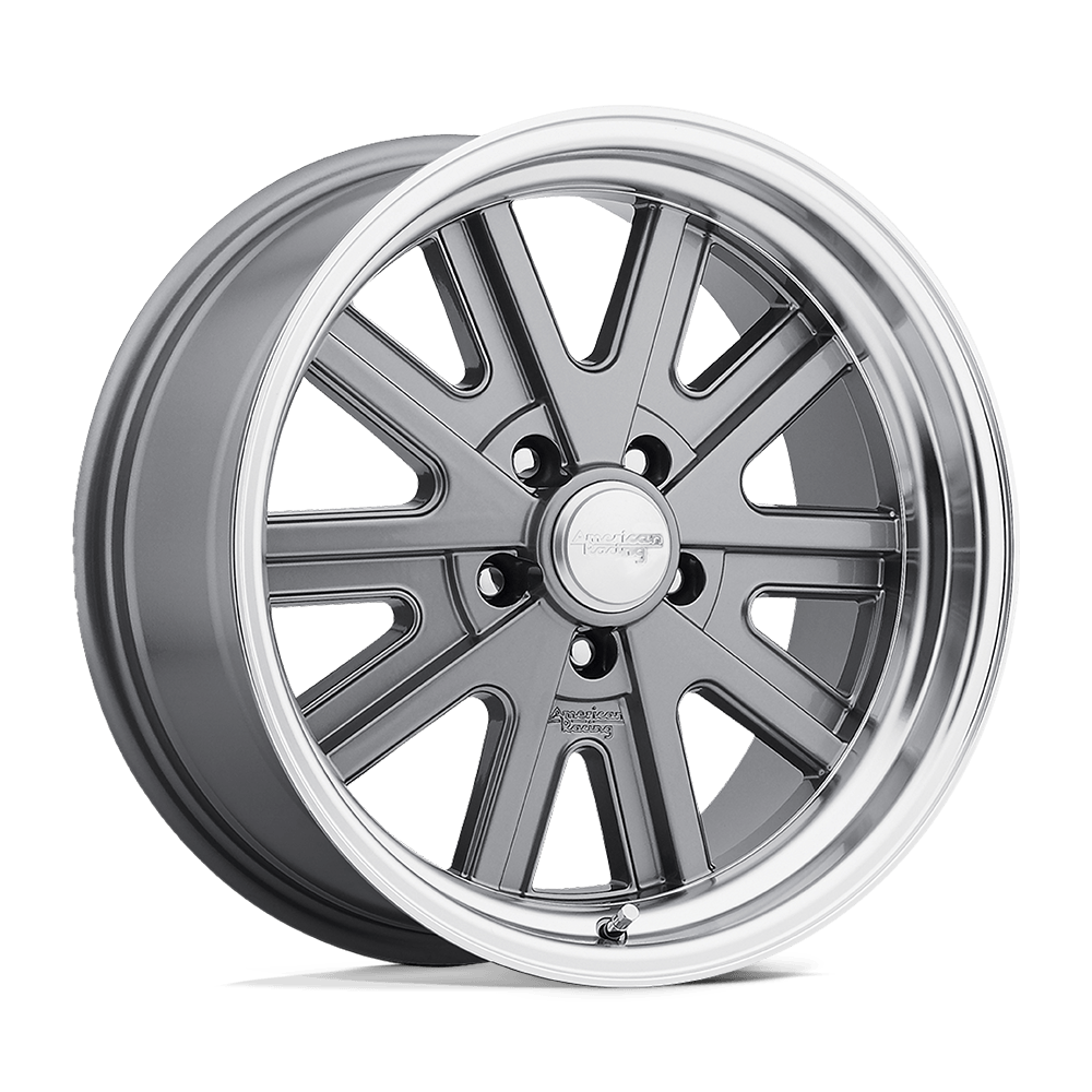 American Racing VN527 427 Mono Cast Mag Gray Machined Lip 15x7 -16 5x120.65 76.5mm - Wheel Haven