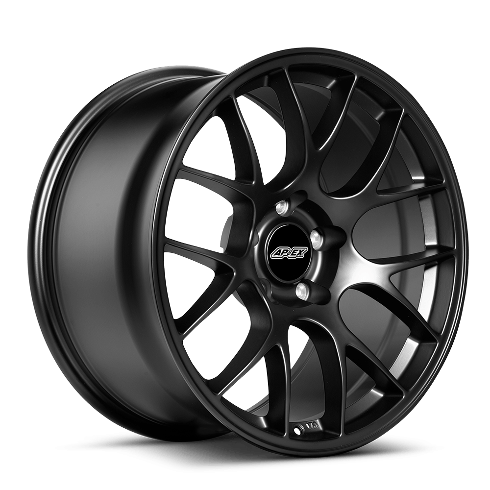 Apex EC-7 SATIN BLACK 19x10.5 +45 5x120mm 72.6mm - Wheel Haven