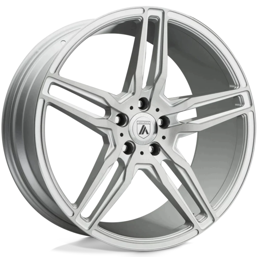Asanti Black ABL-12 Orion Brushed Silver 20x8.5 | +38 | 5x112mm | 72.6mm - Wheel Haven