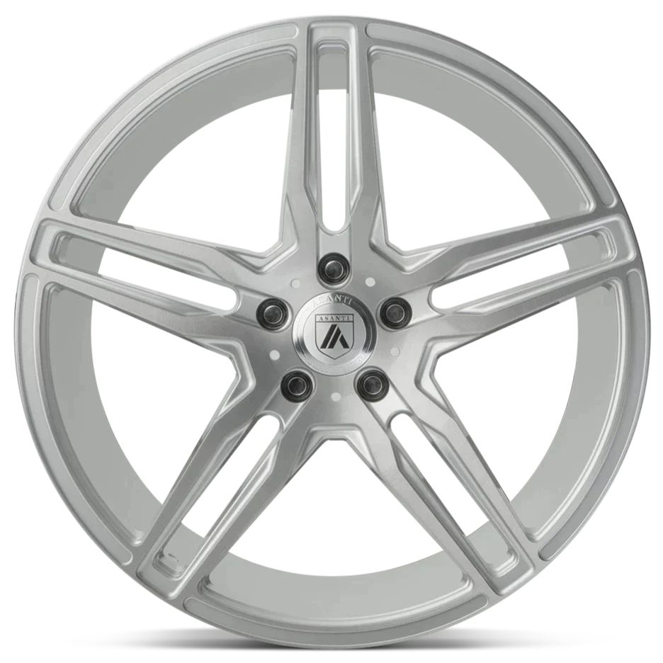 Asanti Black ABL-12 Orion Brushed Silver 20x8.5 | +38 | 5x112mm | 72.6mm - Wheel Haven