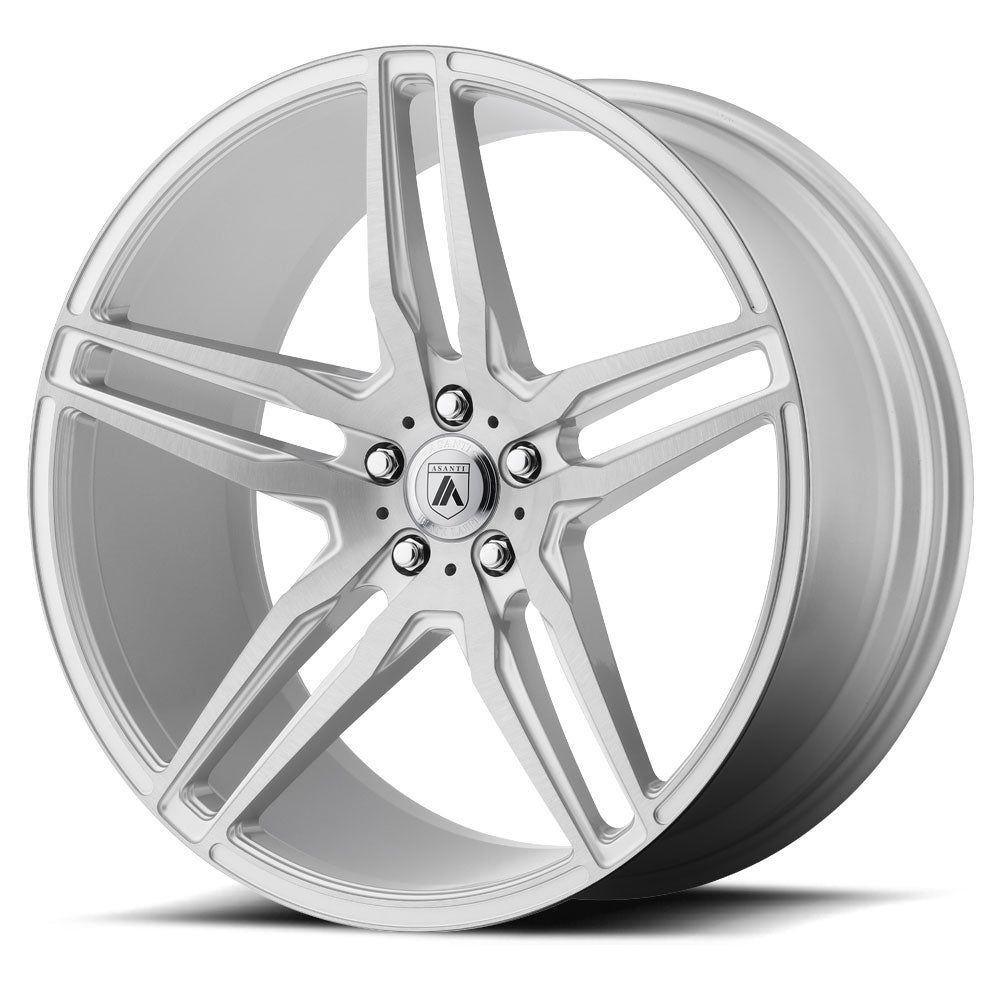 Asanti Black ABL-12 Orion Brushed Silver 20x8.5 | +38 | 5x112mm | 72.6mm - Wheel Haven