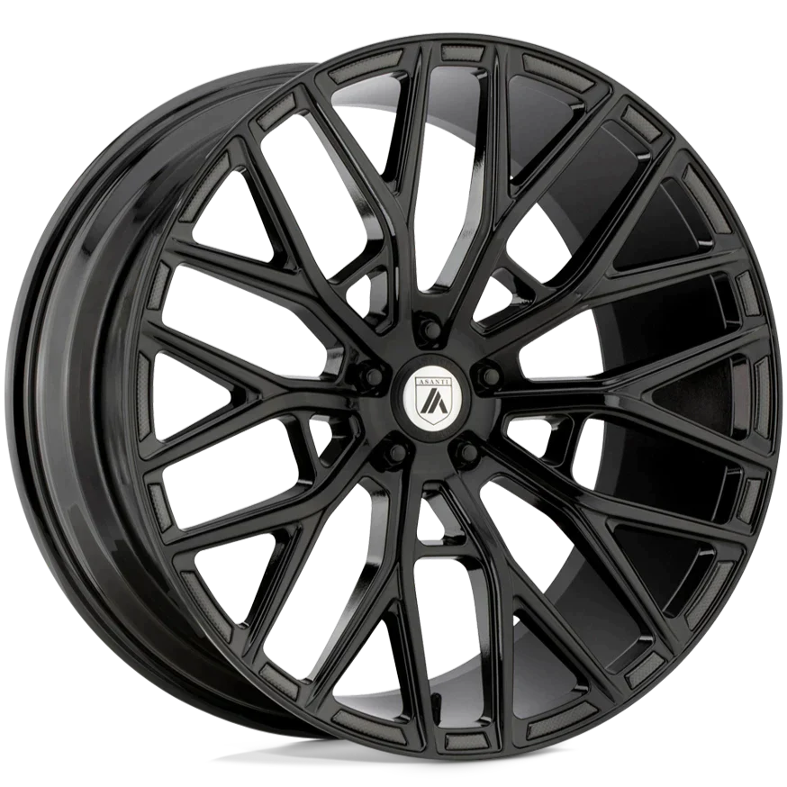 Asanti Black ABL-21 Leo Gloss Black 22x10.5 | +35 | 5x112mm | 72.6mm - Wheel Haven