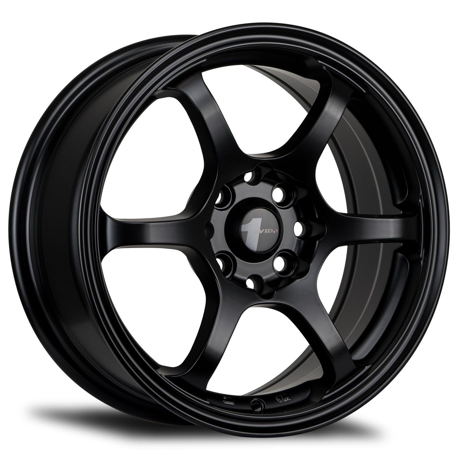 AVID.1 AV-02  15x6.5 | 4x100, 4x114.3 | +38 | 73.1mm - Matte Black - Wheel Haven