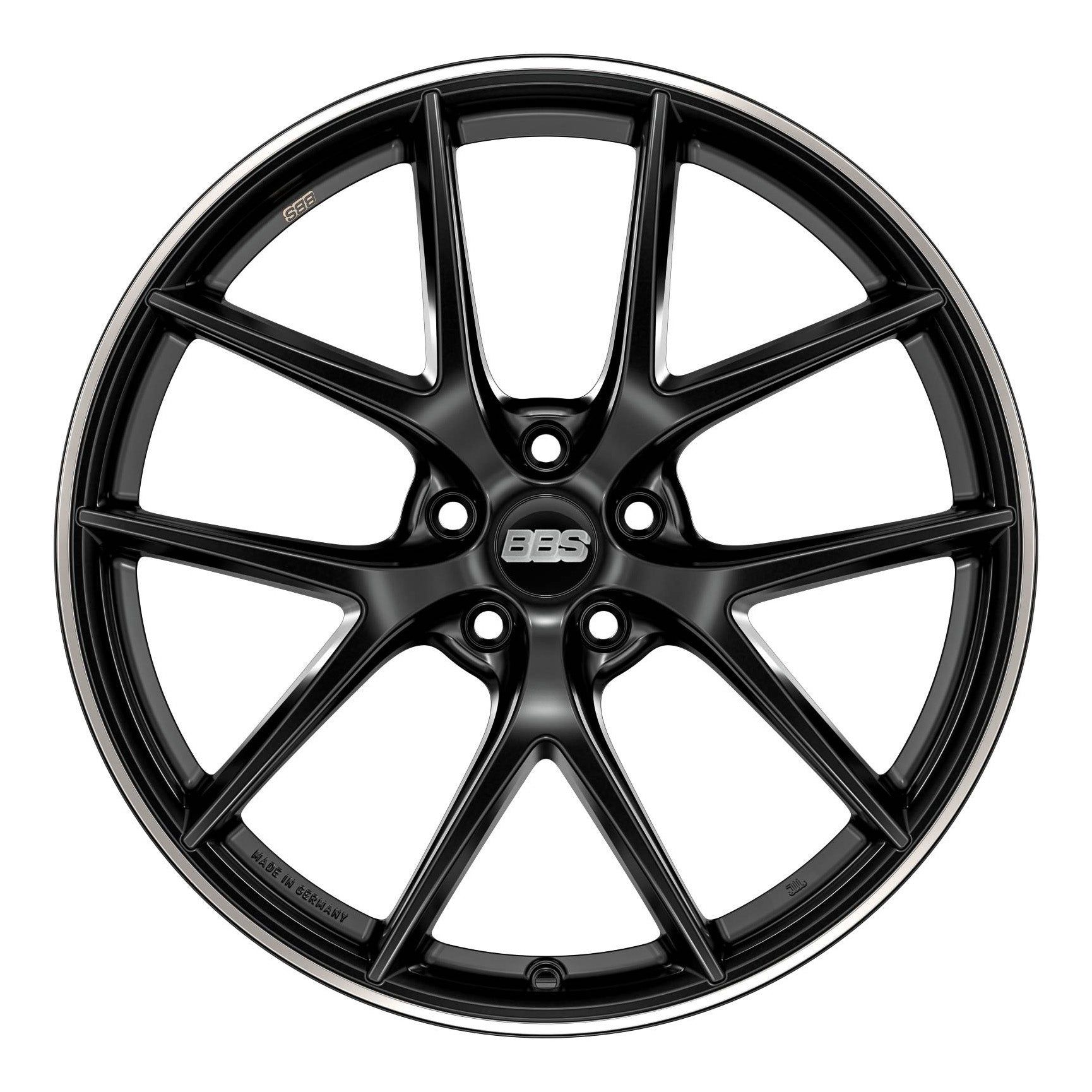 全国送料無料・イイ店 Black Satin CI-R BBS - PFS 82mm | 5x120 | +35 | 19x8.5 タイヤ・ホイール