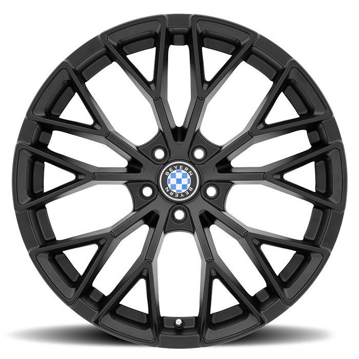 Beyern ANTLER 18x8.5 | 5x120 | +40 | 72.6mm - Matte Black w/ Gloss Black Face - Wheel Haven