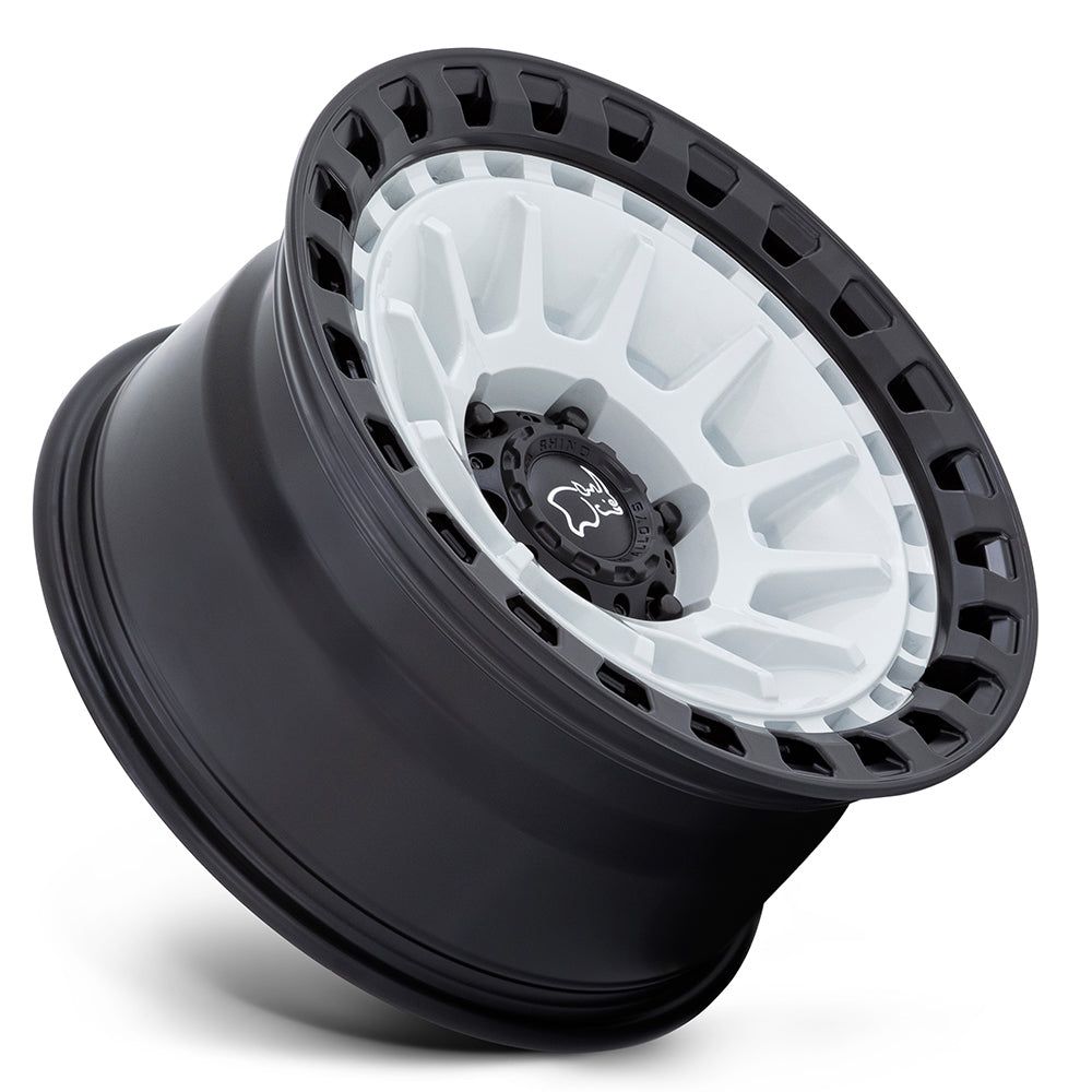 Black Rhino BARRAGE BR009 Gloss White On Matte Black - 17x8.5 | -10 | 6X139.7 | 106.1mm - Wheel Haven