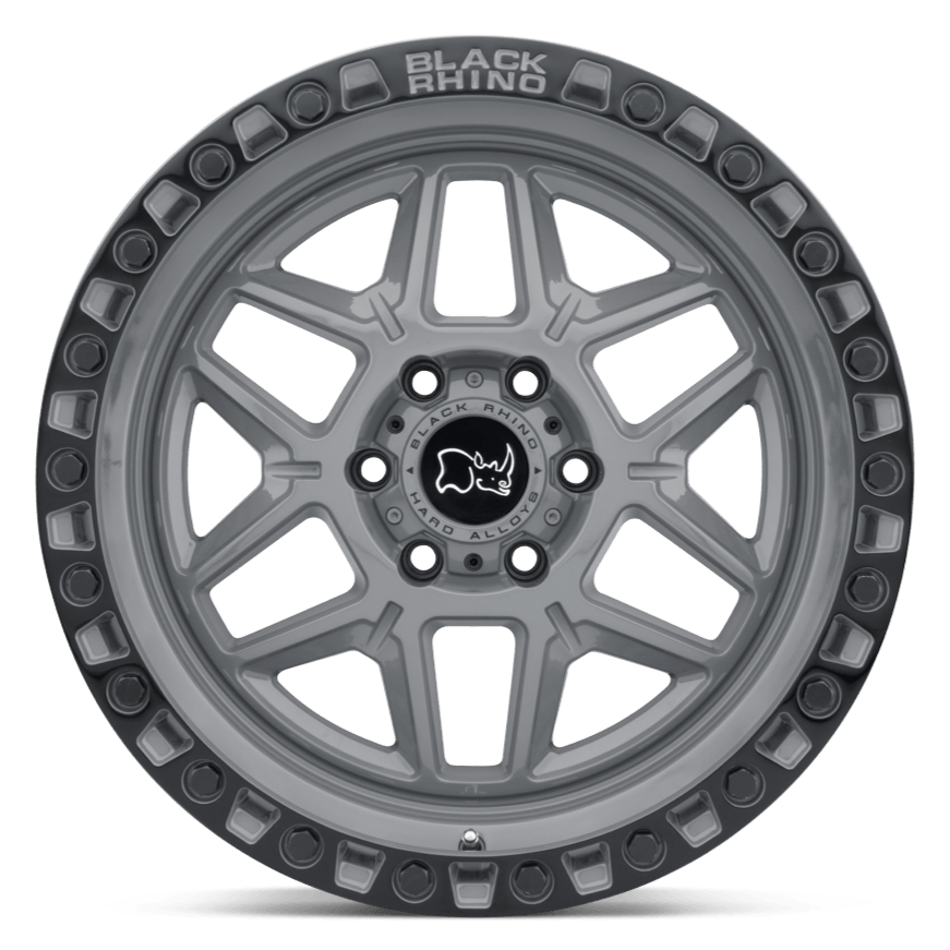 Black Rhino Kelso Battleship Gray w/ Black Ring - 17x9 | -12 | 6x139.7 | 112.1mm - Wheel Haven