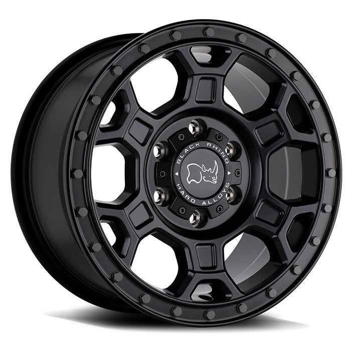 Black Rhino Midhill Matte Black w/ Gunmetal Bolts - 17x8 | +45 | 5x130 | 78.1mm - Wheel Haven
