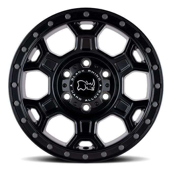 Black Rhino Midhill Matte Black w/ Gunmetal Bolts - 17x8 | +45 | 5x130 | 78.1mm - Wheel Haven
