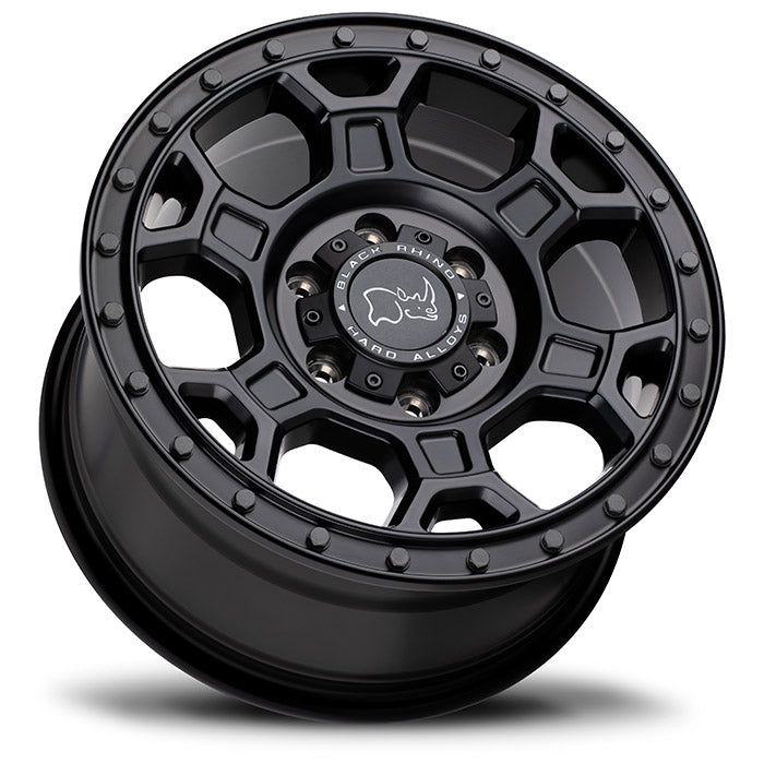 Black Rhino Midhill Matte Black w/ Gunmetal Bolts - 17x8 | +45 | 5x130 | 78.1mm - Wheel Haven