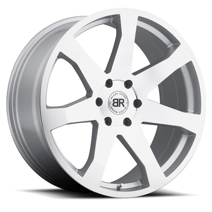 Black Rhino Mozambique Silver w/ Mirror Cut Face - 20x8.5 | +20 | 5x139.7 | 78.1mm - Wheel Haven