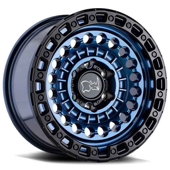 Black Rhino Sentinel Cobalt Blue w/ Black Ring - 20x9.5 | -18 | 5x127 | 71.5mm - Wheel Haven