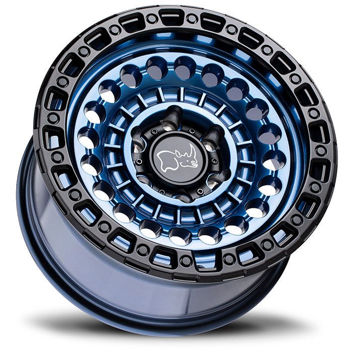 Black Rhino Sentinel Cobalt Blue w/ Black Ring - 20x9.5 | -18 | 5x127 | 71.5mm - Wheel Haven