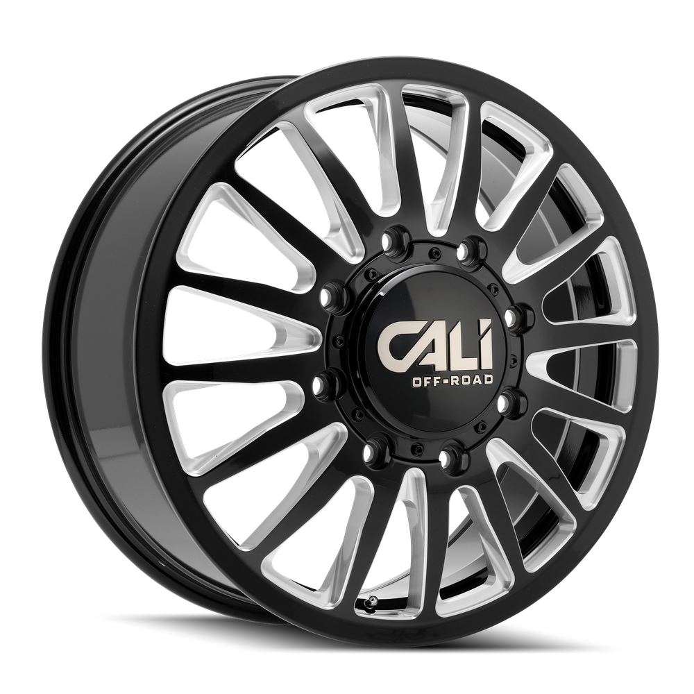 Cali Off-Road Summit Dually Gloss Black w/ Milled - 20x8.25 | +115 | 8X165.1 | 121.3mm