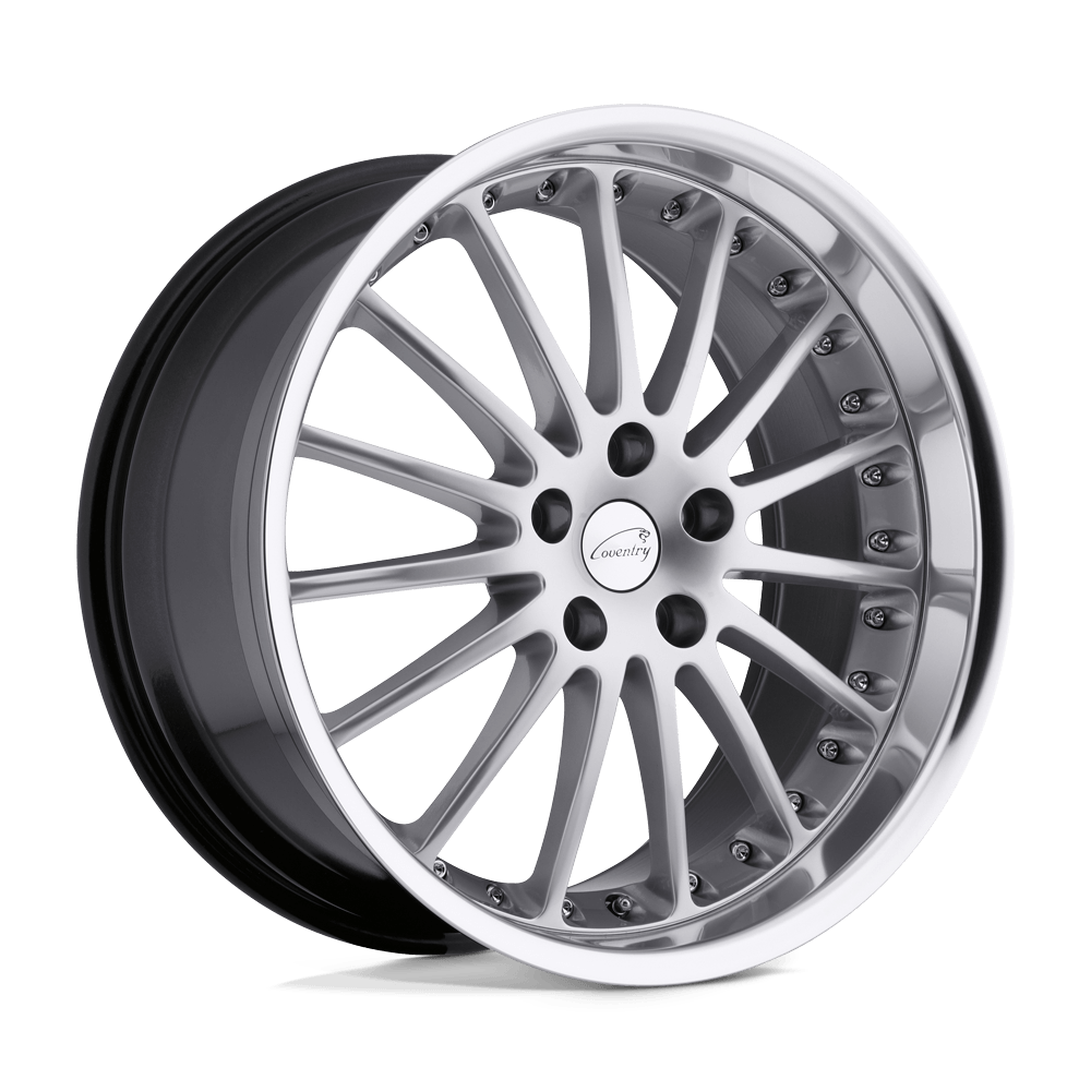 Coventry WHITLEY Hyper Silver w/ Mirror Cut Lip - 18x9.5 | +63 | 5X108 | 63.36mm - Wheel Haven