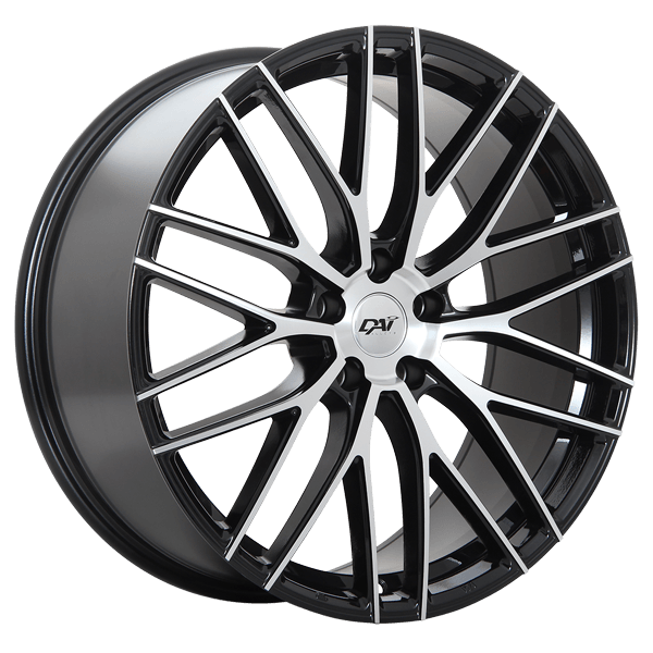 DAI RENNSPORT Gloss Black - Machined Face 18x8 +45 5x114.3mm 73.1mm - Wheel Haven