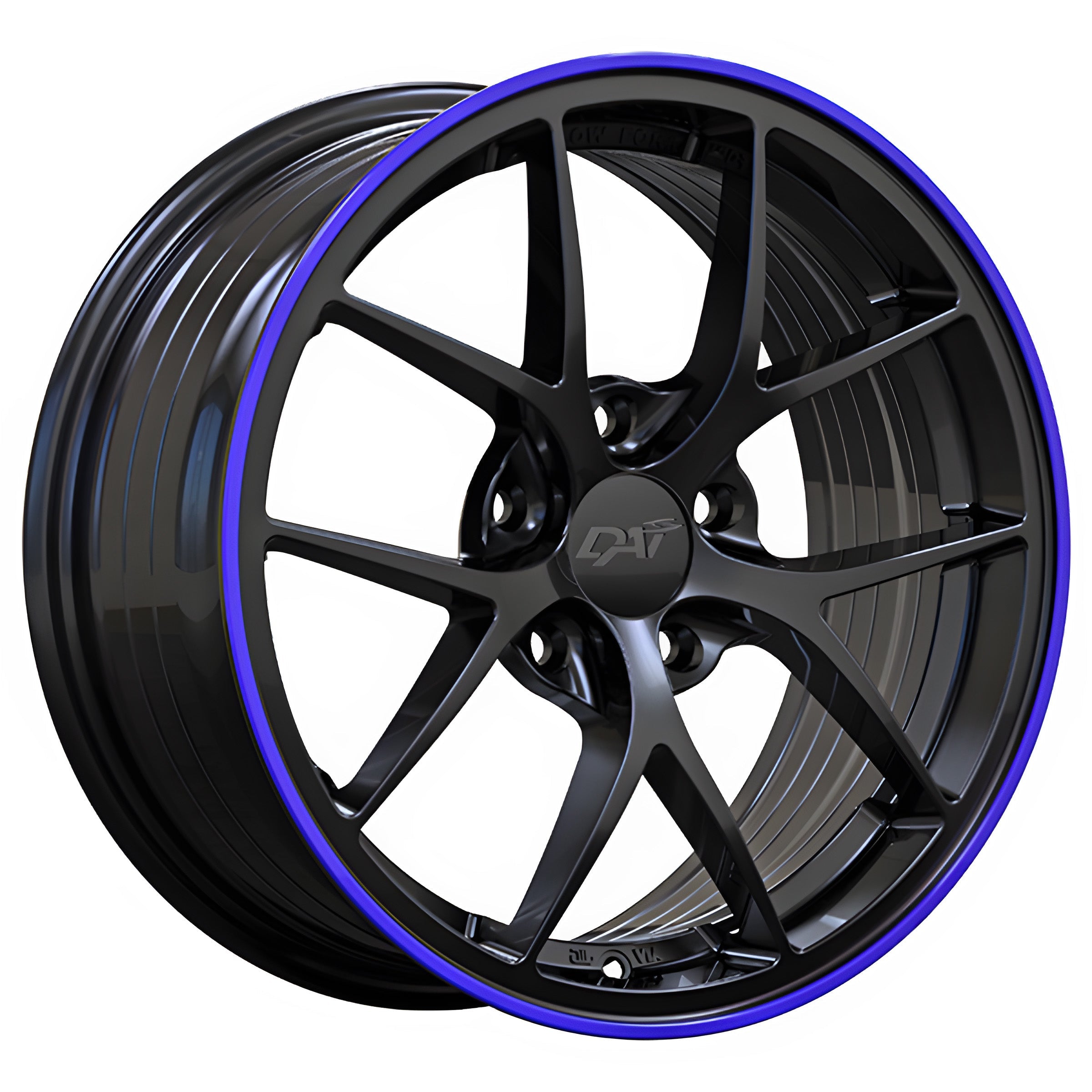 DAI SKY Gloss Black - Blue Line - 16x7.0 | +40 | 5x114.3 | 67.1mm
