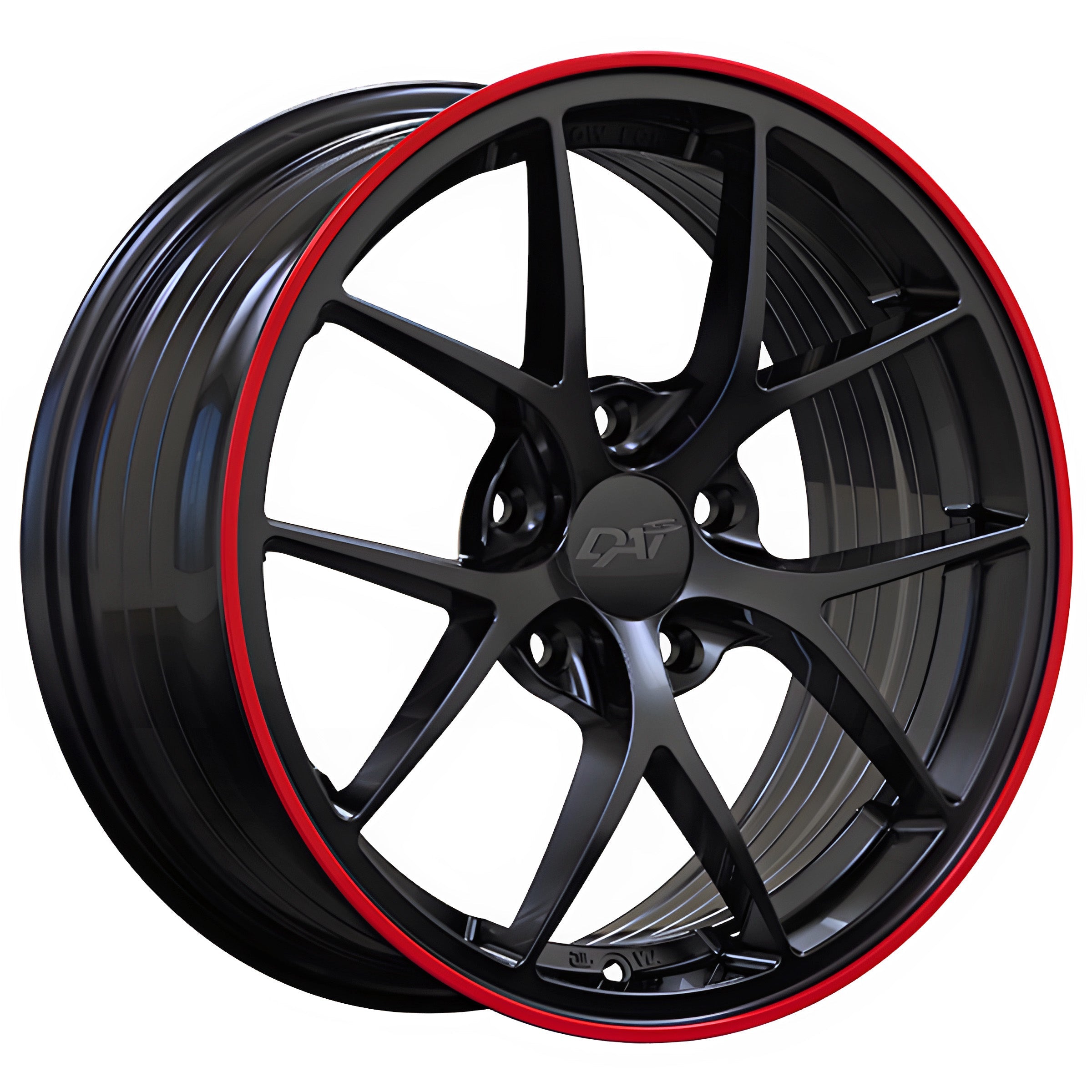 DAI SKY Gloss Black - Red Line - 17x7.5 | +40 | 5x114.3 | 67.1mm