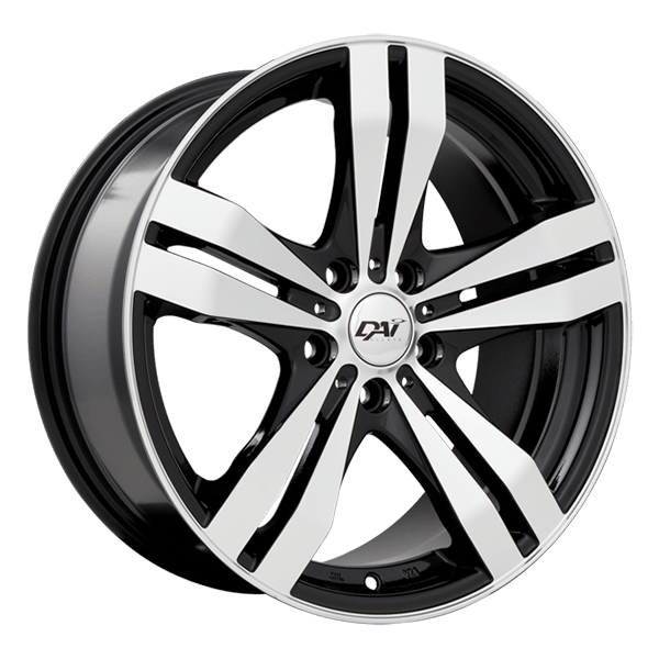 DAI Target Gloss Black - Machined Face 15x6.5 +40 5x105mm 56.6mm - Wheel Haven